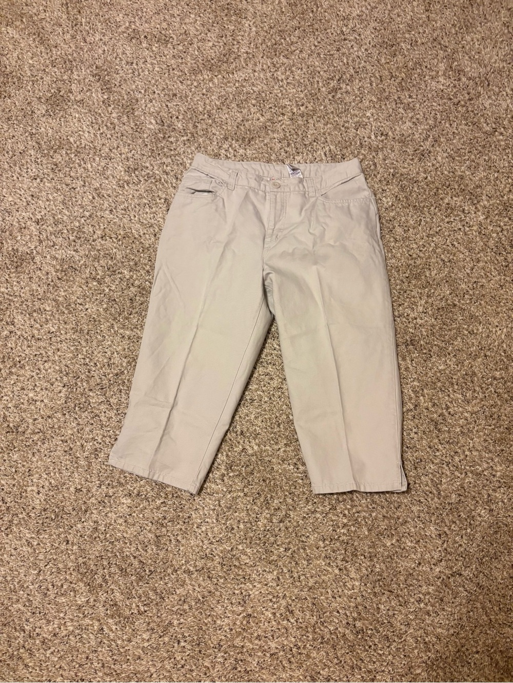 bill blass Beige Capri 100% Cotton Khaki Pants